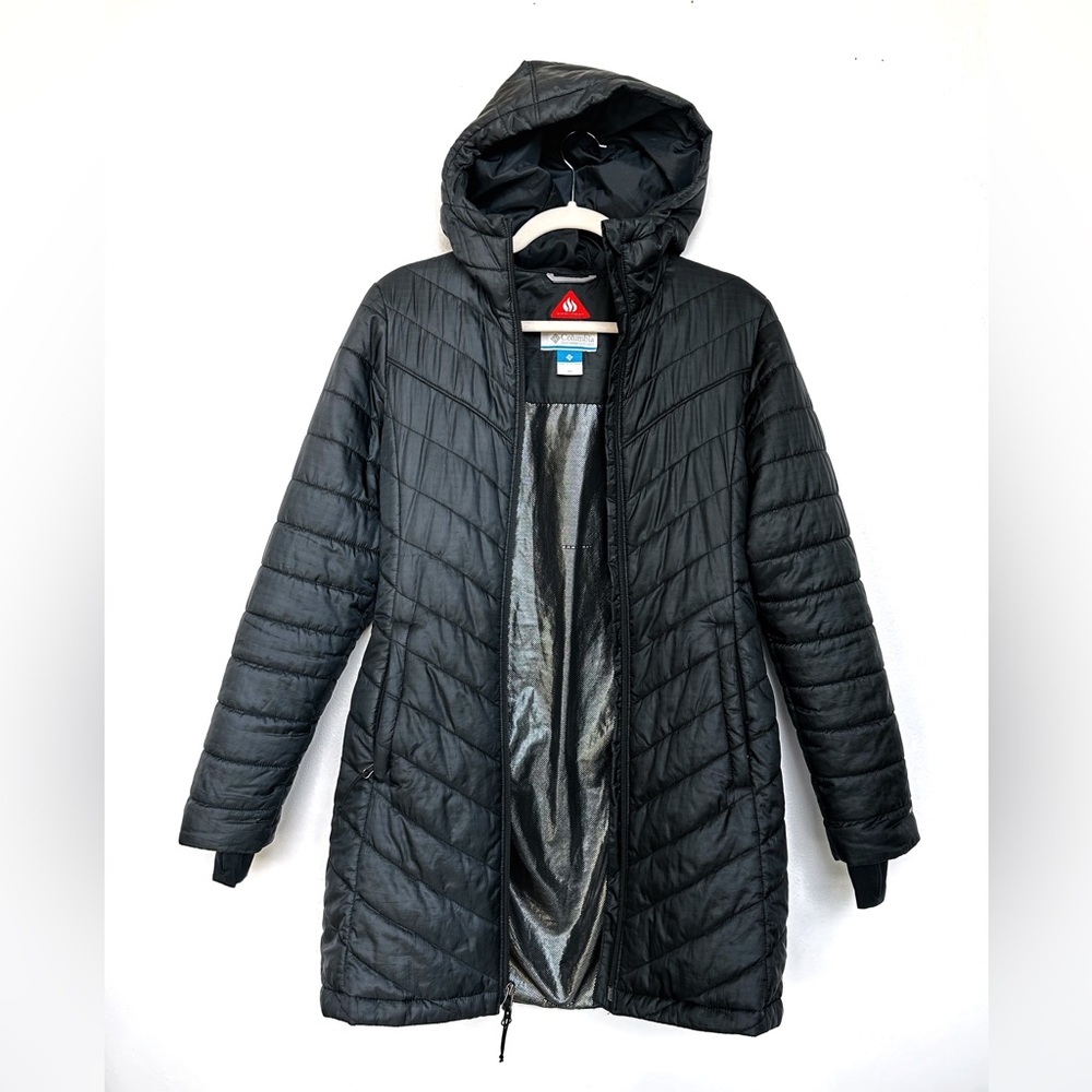 🟦 Columbia 🟦 Women's Morning Light II Hooded Thermal Insulate Jacket in Black